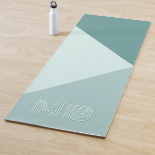 Tapis De Yoga Carte Pastel Seafoam Mint Turquoise Jade Green