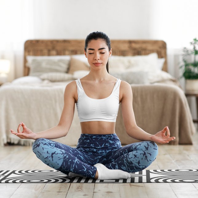 Tapis De Yoga Cercles carrés abstraits (Créateur téléchargé)