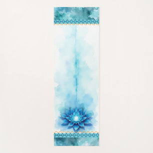 Tapis de Yoga Chakra de la Gorge Alignement du L