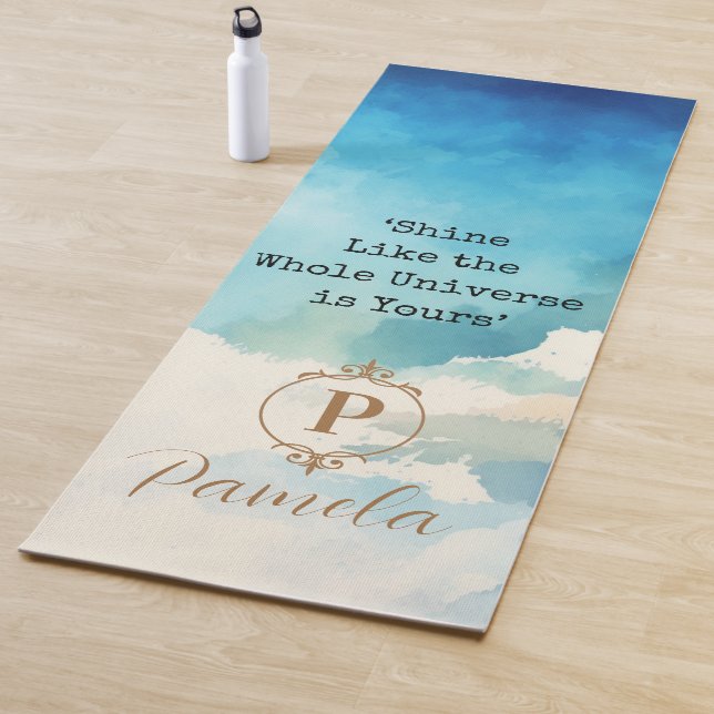 Tapis De Yoga Chat de Yoga personnalisé, unique (En situation)