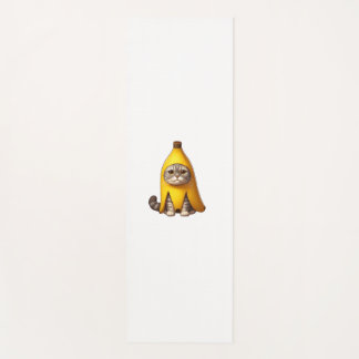 Tapis De Yoga Chat en costume de banane