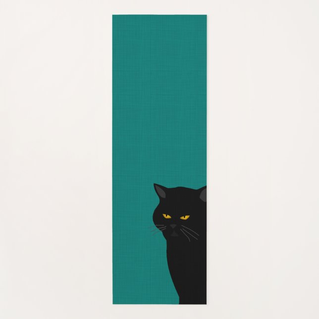 Tapis De Yoga Chat noir Yoga Mat (Devant)
