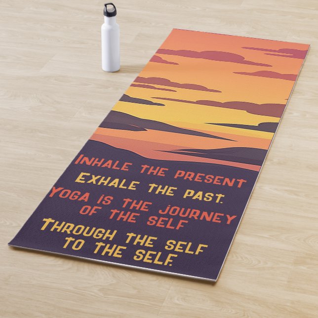 Tapis De Yoga Chats De Yoga Avec Citations Inspirantes (En situation)