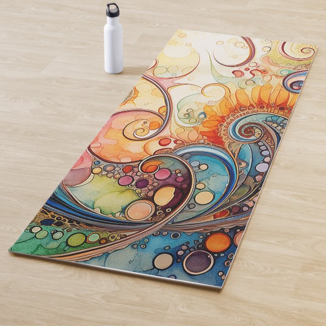 Tapis De Yoga Chaud Premium Yoga Mat non Slip Serviette (En situation)
