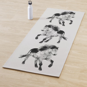 Tapis De Yoga Cheval islandais en mouvement