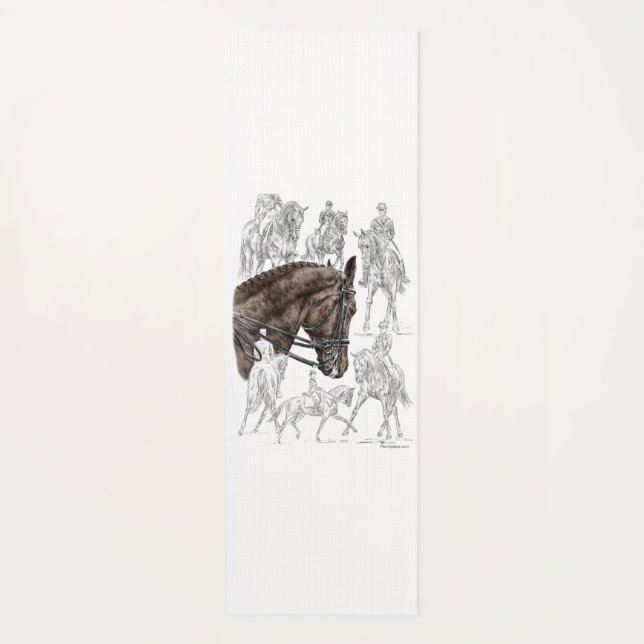Tapis De Yoga Chevaux de contrainte collectés FEI (Devant)