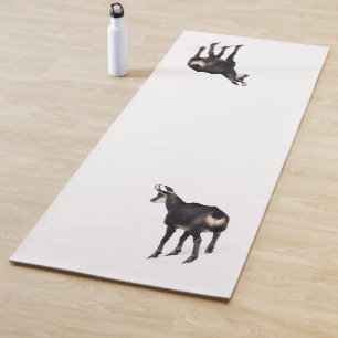 Tapis De Yoga Chèvre montagneuse minimaliste chamois alpin sur n