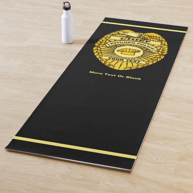 Tapis De Yoga Chief Of Kitchen Police Badge (En situation)