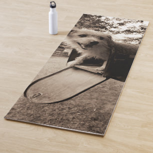 Tapis De Yoga Chien à l'intérieur d'une boîte aux lettres