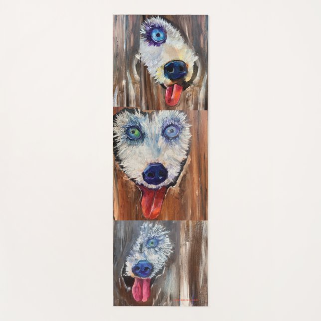 Tapis De Yoga Chien de l'Alaska Chien Chien Chien Chien Chien Ch (Devant)