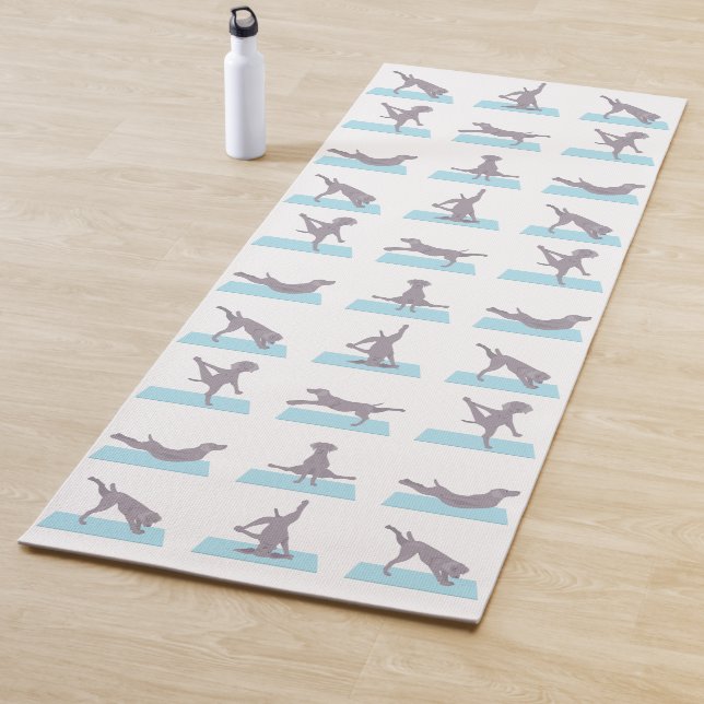 Tapis De Yoga Chien Weimaraner Yoga Mat (En situation)