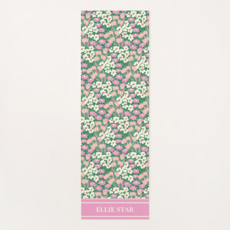 Tapis De Yoga Chiens de Noël roses Fille personnalisée