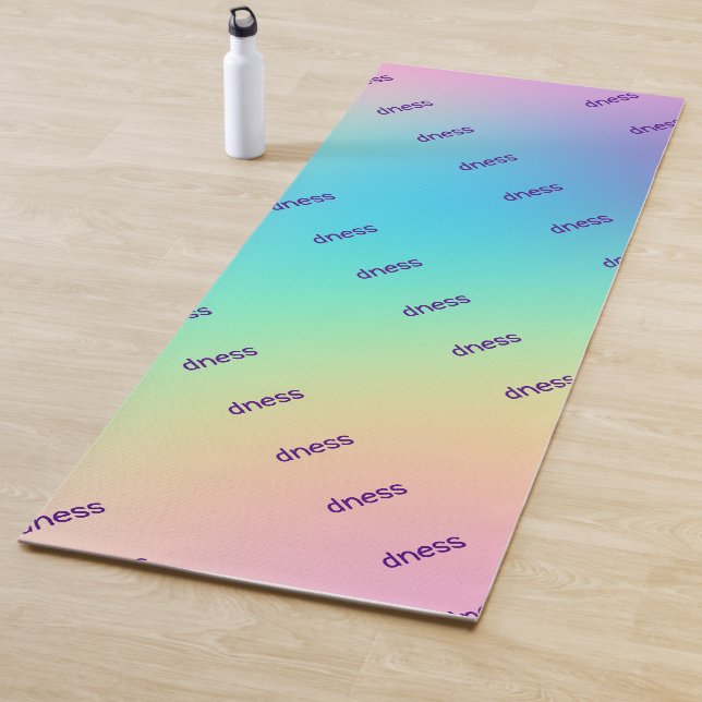Tapis De Yoga "Choose Kindness" Pastel Rainbow dégradent (En situation)