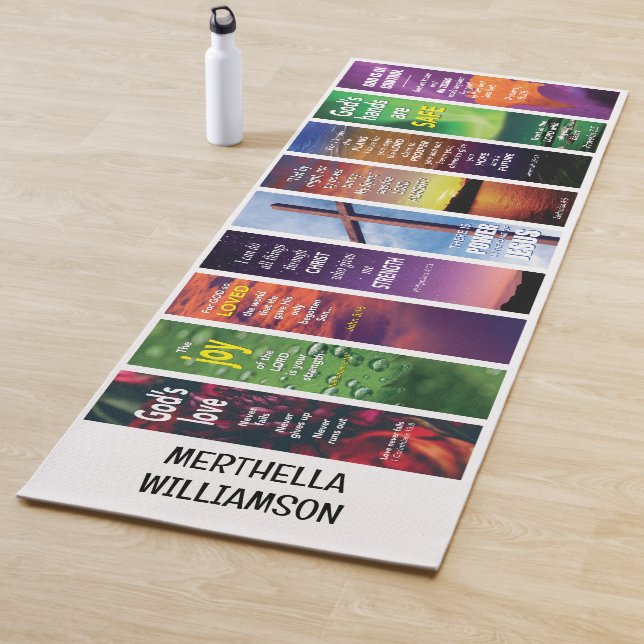 Tapis De Yoga Christian Custom Name BIBLE MEDIATION (En situation)