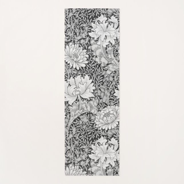 Tapis De Yoga Chrysanthemum Gray, William Morris (Devant)
