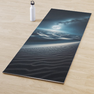 Tapis De Yoga Ciel nocturne fantastique et dunes de désert céles