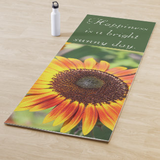 Tapis De Yoga Citation de tournesol inspirant Yoga Mat