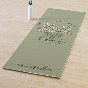 Tapis De Yoga Citation Inspirationnelle à double face