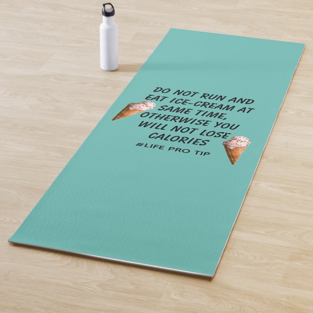 Tapis De Yoga Citation Silencieuse de crème glacée - Conseils Li (En situation)