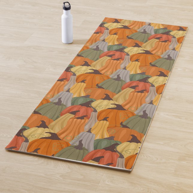 Tapis De Yoga Citrouilles cosy (En situation)