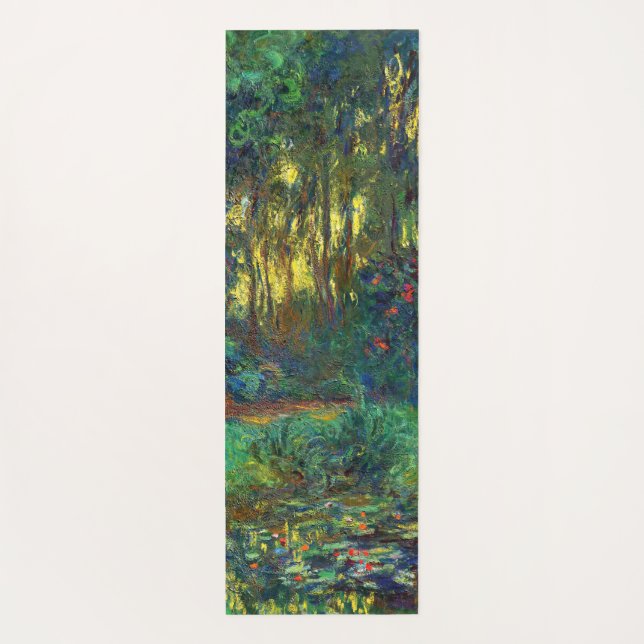 Tapis De Yoga Claude Monet - Coin d'un étang avec des Nénuphars (Dos)