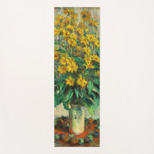 Tapis De Yoga Claude Monet - Fleurs d'artichauts de Jérusalem