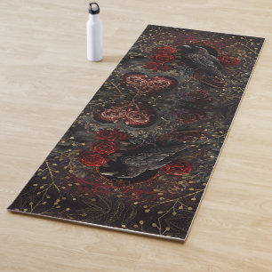 Tapis De Yoga Coeur gothique Beauté foncée Romance