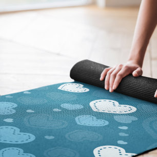 Tapis De Yoga coeur valentin