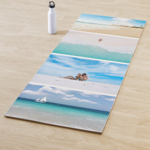 Tapis De Yoga Collage de photos de plage