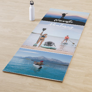 Tapis De Yoga Collage photo personnalisé