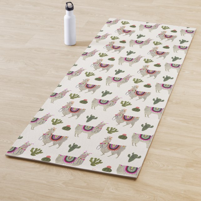 Tapis De Yoga Collection Llamarama | Cute Llamas (En situation)
