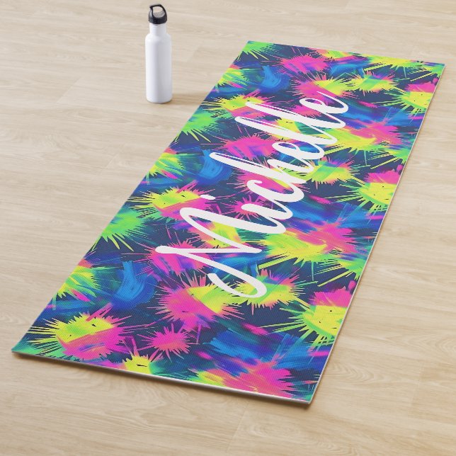 Tapis De Yoga Coloré teint personnalisé (En situation)