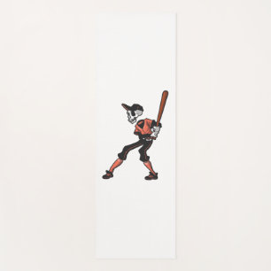 Tapis De Yoga conception de squelette de baseball pour les joueu