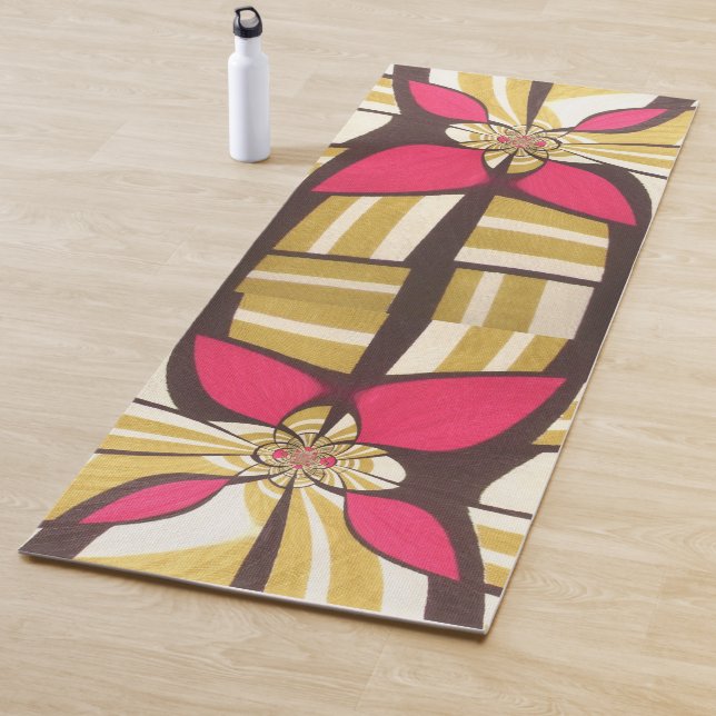 Tapis De Yoga Conception d'impression traditionnelle en Afrique  (En situation)