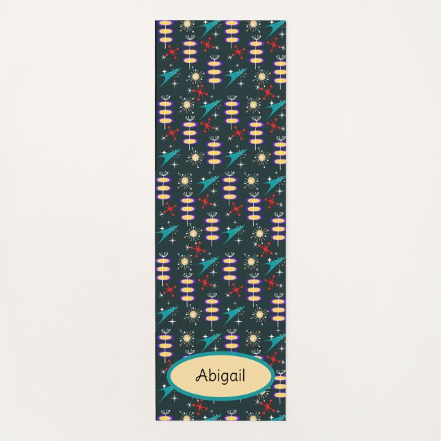 Tapis De Yoga Conception rétro (Devant)