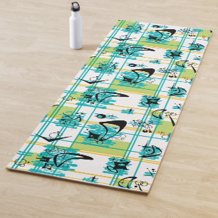 Tapis De Yoga Cool du milieu du siècle moderne d'inspiration mad