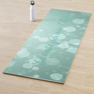Tapis De Yoga Cool Green Bokeh - Vous Créez Votre Propre Calme