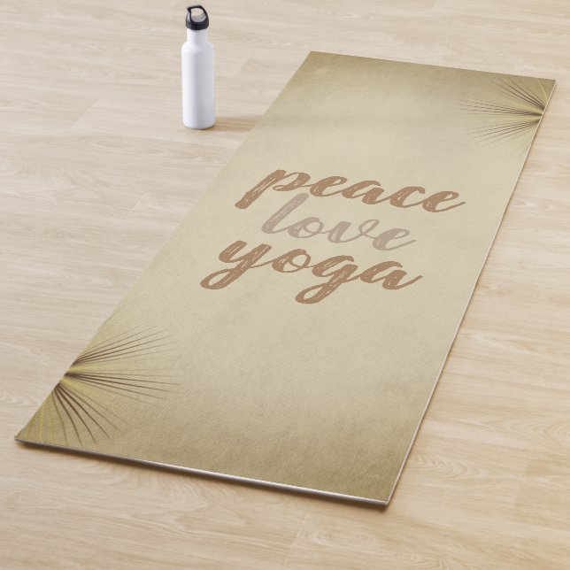 Tapis De Yoga Cool Simple Yoga Mats-Paix Aimer Yoga (En situation)