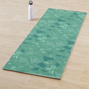 Tapis De Yoga Cool sous-marin Motif bleu océan