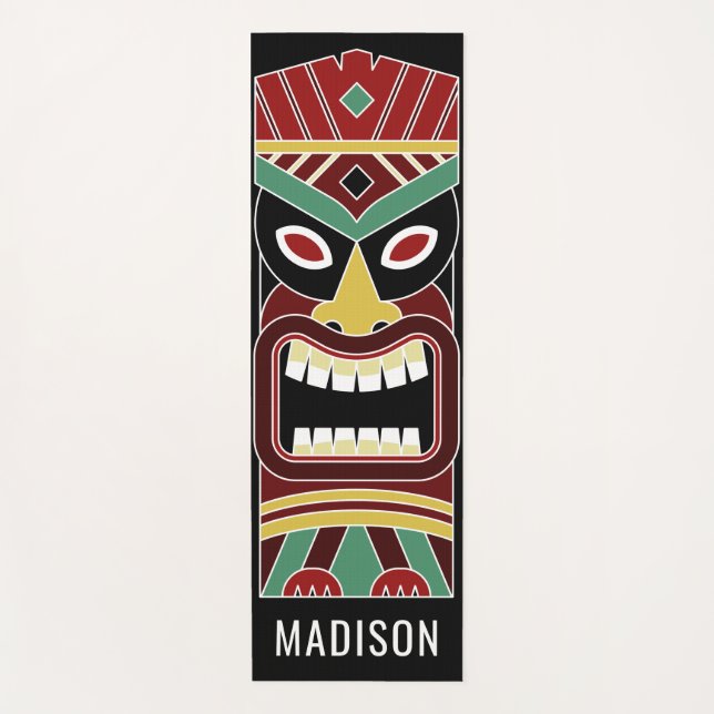 Tapis De Yoga Cool Tiki Totems nom personnalisé yoga mat (Devant)