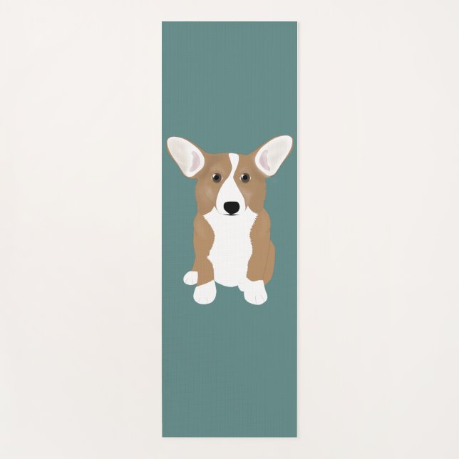Tapis De Yoga Corgi Yoga Mat (Devant)