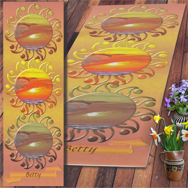 Tapis De Yoga Coucher de soleil 2443 (Créateur téléchargé)