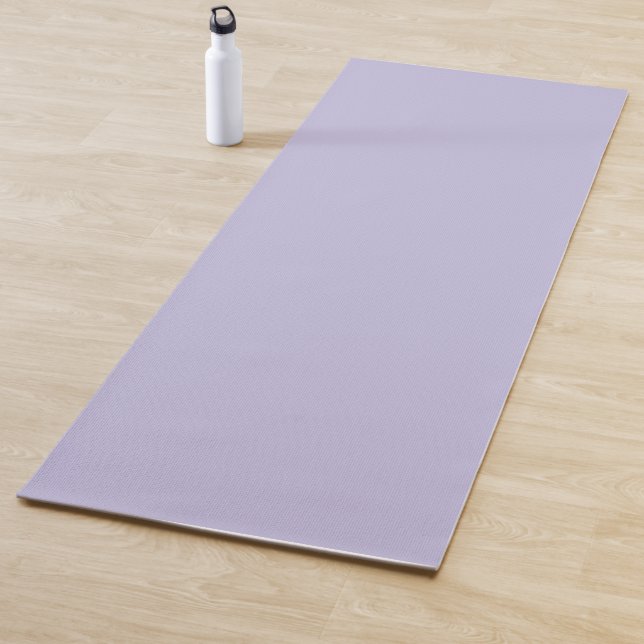 Tapis De Yoga Couleur claire en cuir massif pastel violet (En situation)