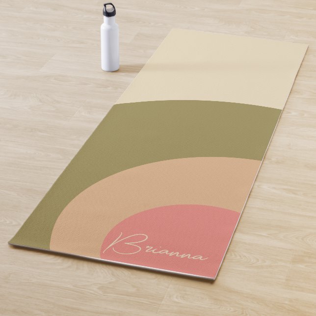 Tapis De Yoga Couleurs de printemps personnalisées (En situation)