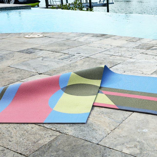 Tapis De Yoga Couleurs et formes graphiques (Bold Geometric Yoga Mat)