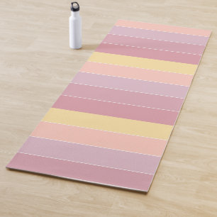 Tapis De Yoga Couleurs violet rose Jaune Fitness Sport Élégant