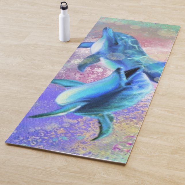 Tapis De Yoga Couple dauphin - Beau (En situation)