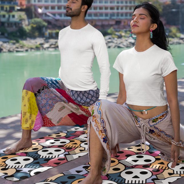 Tapis De Yoga crâne d'halloween (Créateur téléchargé)