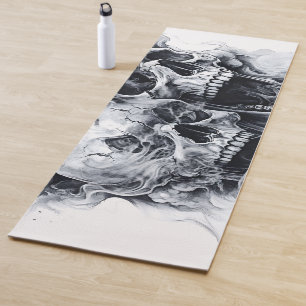 Tapis De Yoga Crâne fantôme de minuit