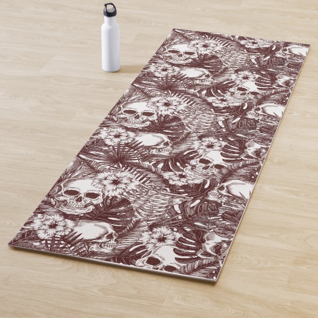 Tapis De Yoga Crânes de jungle Yoga Mat (En situation)